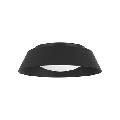 Pez Outdoor LED Flush Mount Ceiling Light in Sand Black (11-Inch).