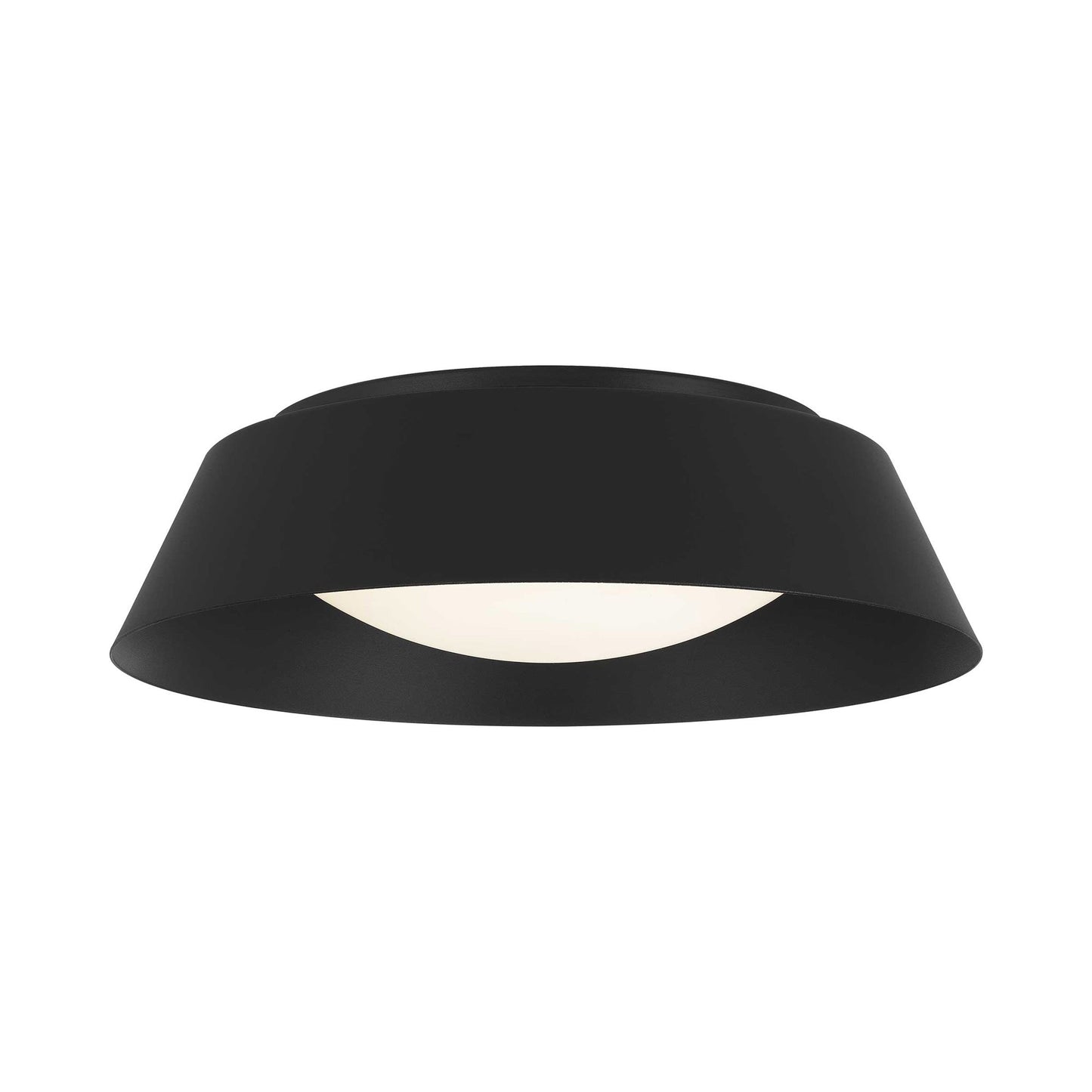 Pez Outdoor LED Flush Mount Ceiling Light in Sand Black (15-Inch).