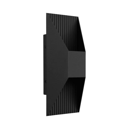 Ribbed Outdoor LED Wall Light in Detail.