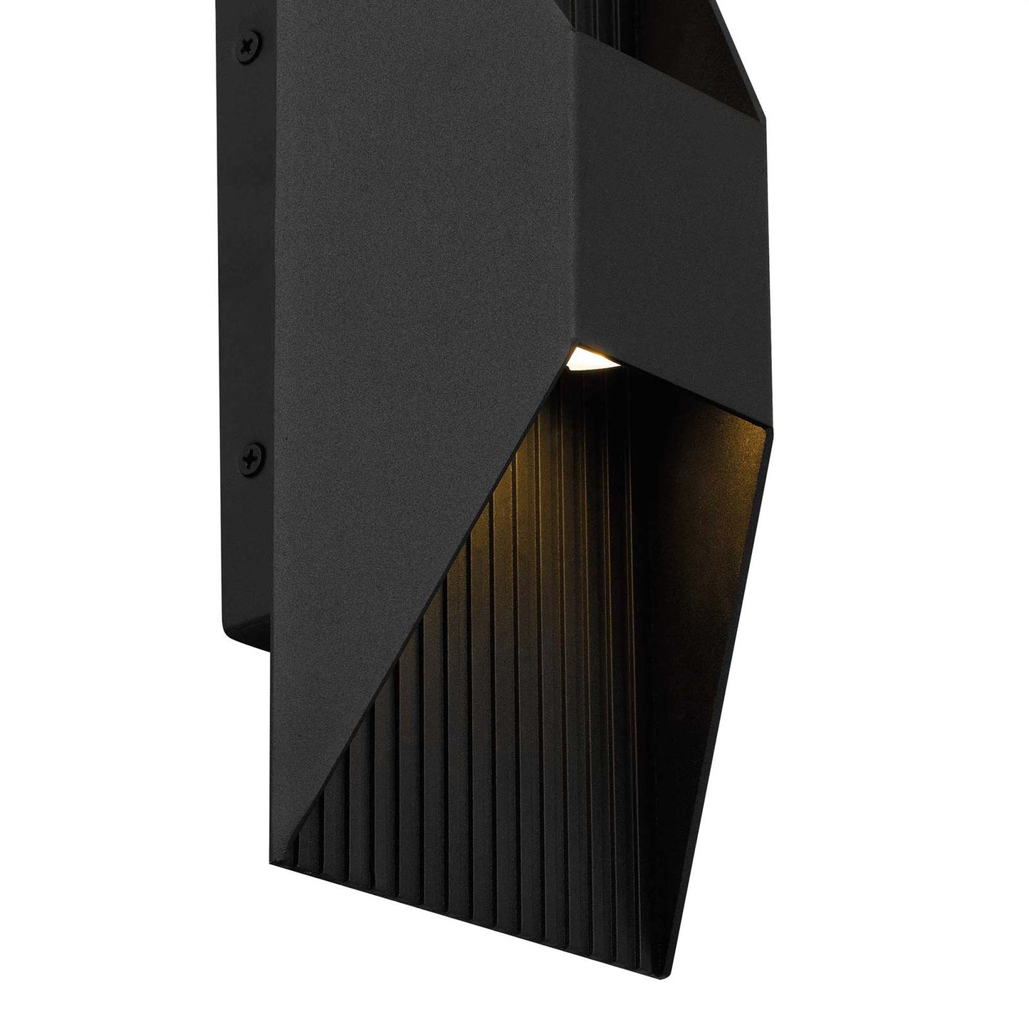 Ribbed Outdoor LED Wall Light in Detail.