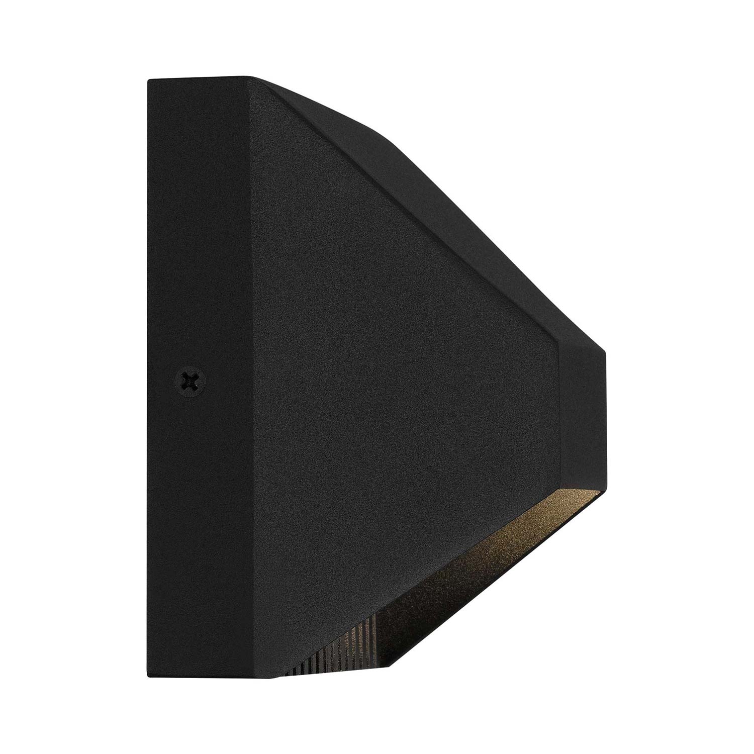 Ribbed Square Outdoor LED Wall Light in Detail.