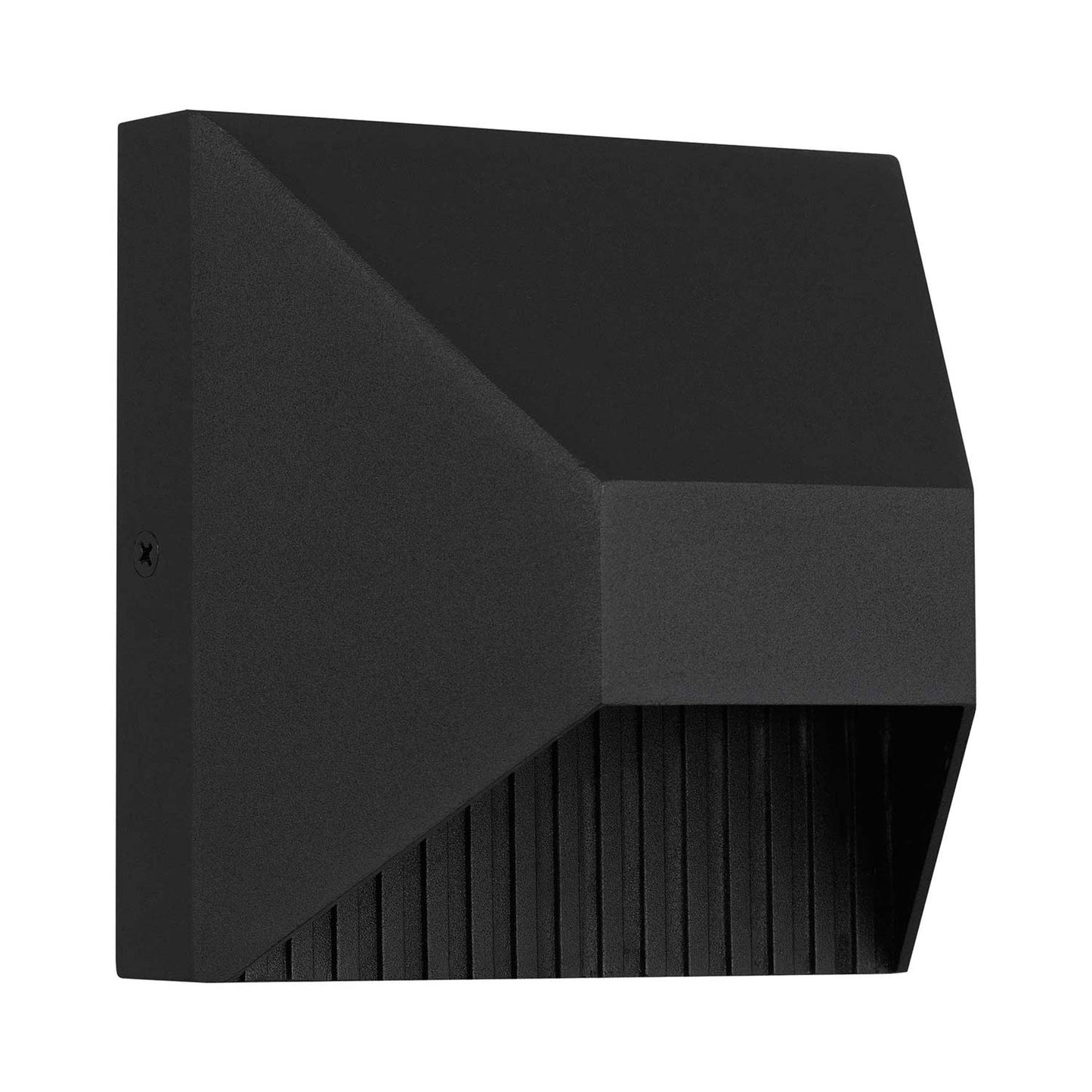 Ribbed Square Outdoor LED Wall Light in Detail.