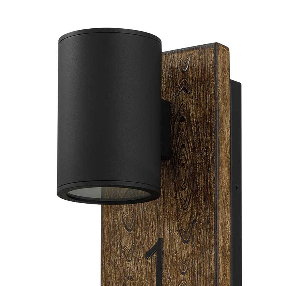 Woodone Outdoor LED Wall Light in Detail.