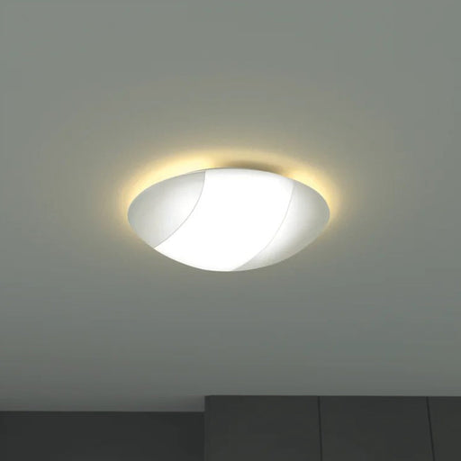 Milan Veiled LED Flush Mount Ceiling Light in Detail.