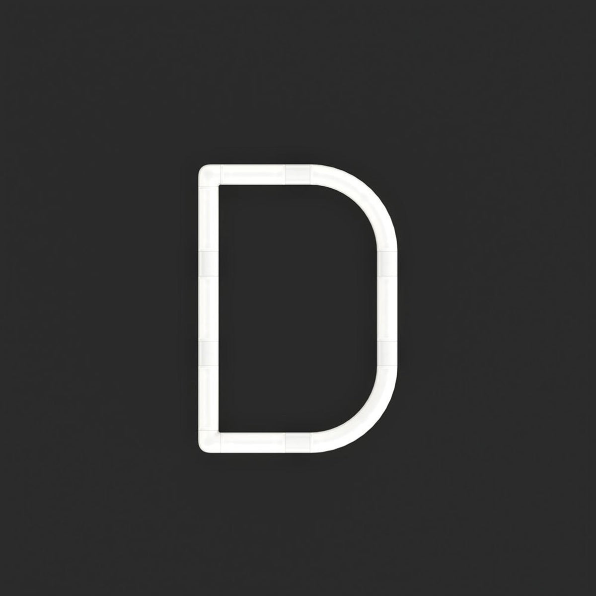 Alphabet Of Light Mini LED Wall Letter (D).
