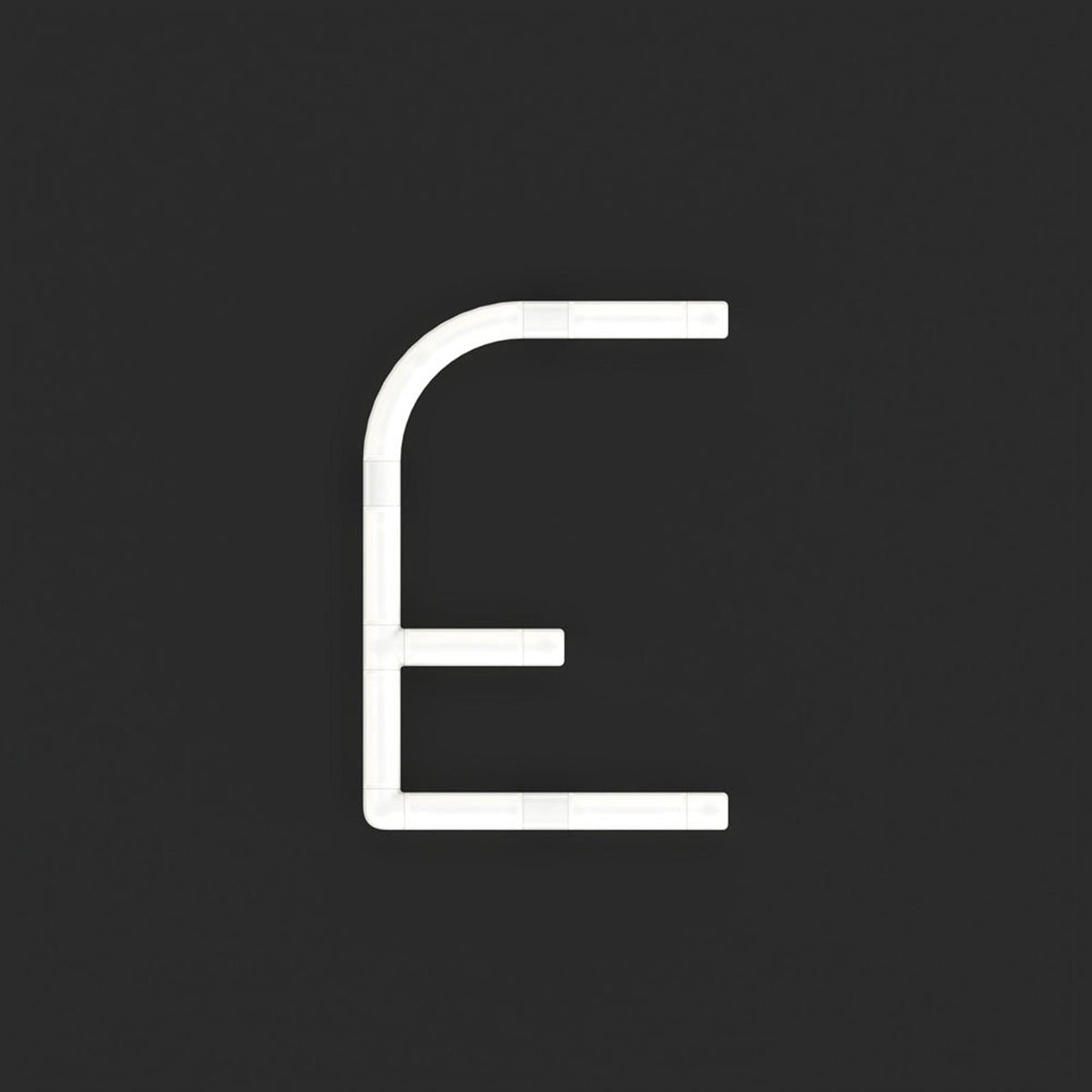 Alphabet Of Light Mini LED Wall Letter (E).