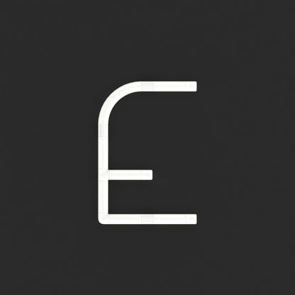 Alphabet Of Light Mini LED Wall Letter (E).
