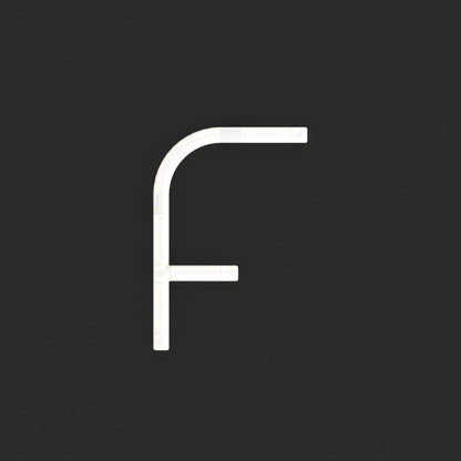 Alphabet Of Light Mini LED Wall Letter (F).