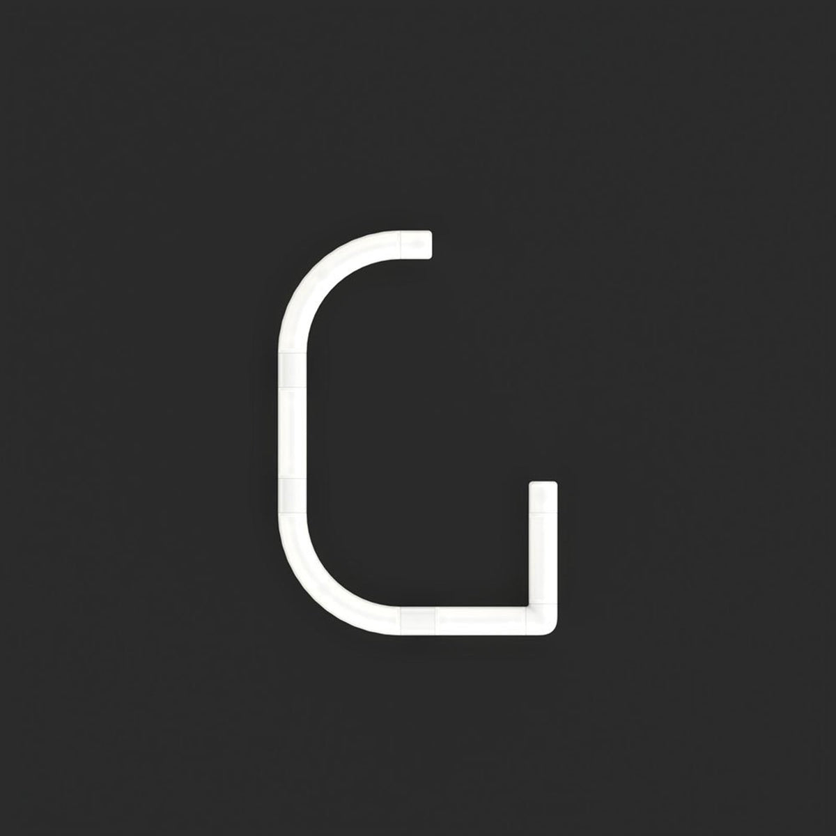 Alphabet Of Light Mini LED Wall Letter (G).
