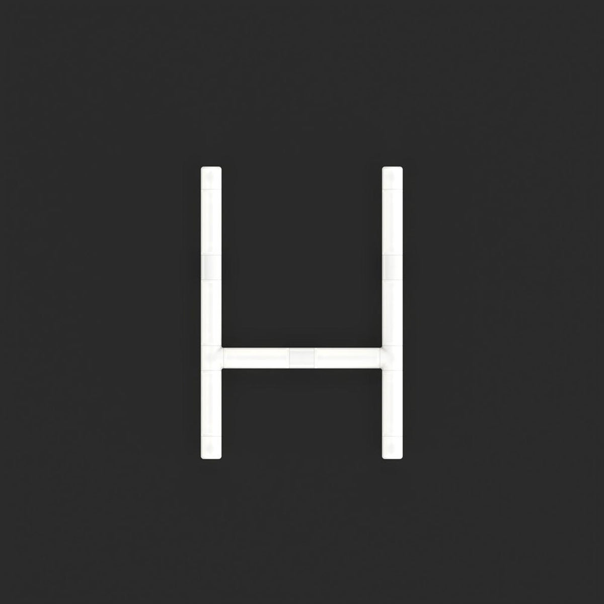 Alphabet Of Light Mini LED Wall Letter (H).
