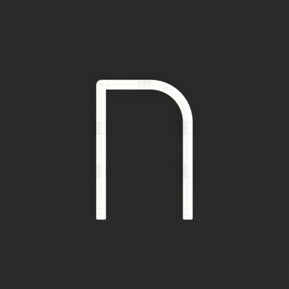 Alphabet Of Light Mini LED Wall Letter (N).
