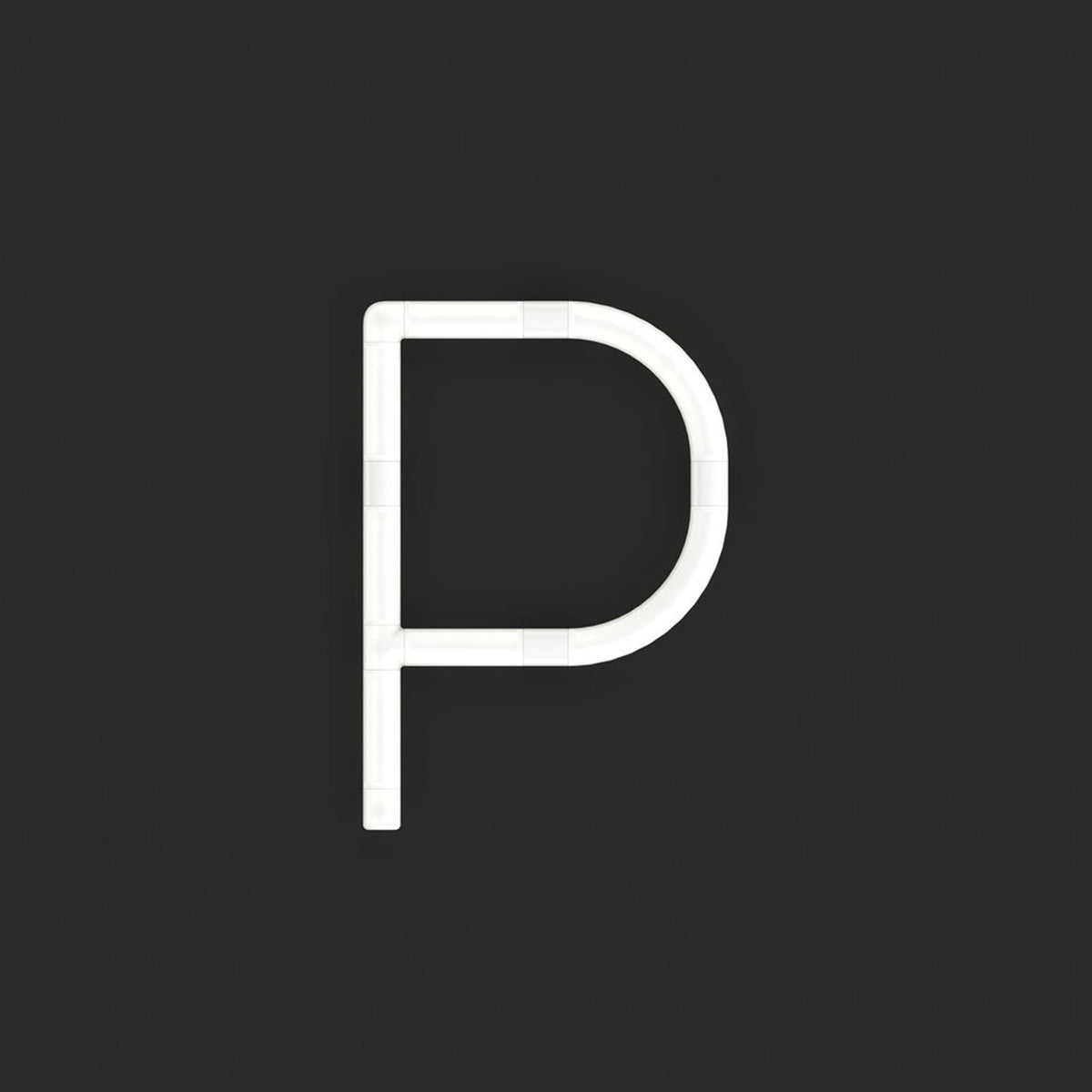 Alphabet Of Light Mini LED Wall Letter (P).