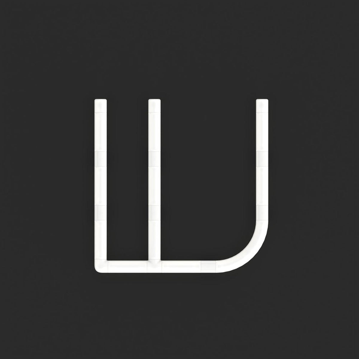 Alphabet Of Light Mini LED Wall Letter (W).