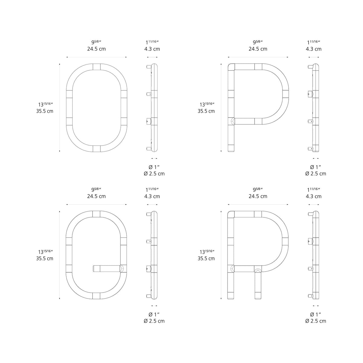 Alphabet Of Light Mini LED Wall Letter - line drawing.