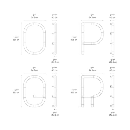 Alphabet Of Light Mini LED Wall Letter - line drawing.
