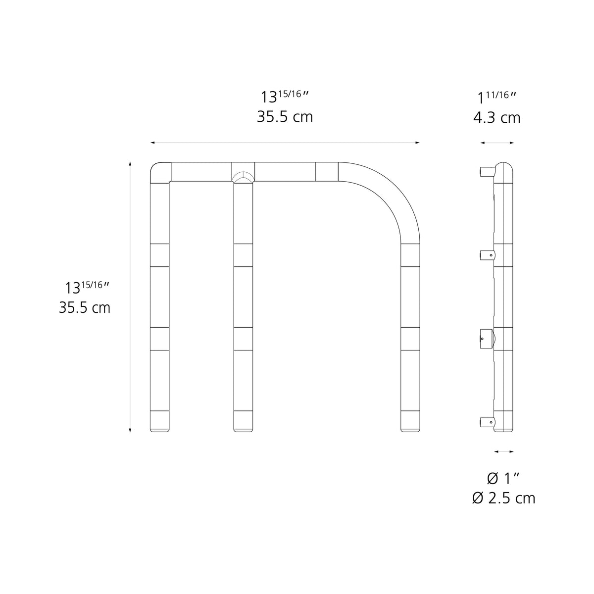Alphabet Of Light Mini LED Wall Letter - line drawing.
