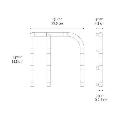 Alphabet Of Light Mini LED Wall Letter - line drawing.