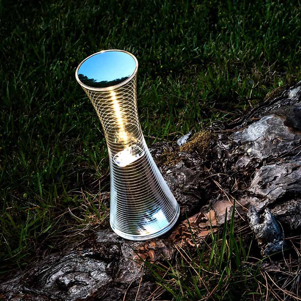 Come Together LED Rechargeable Table Lamp Outside Area.