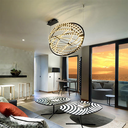 Copernico LED Suspension Light in living room.