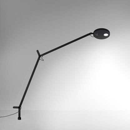 Demetra LED Table Lamp in Grey (Inset Pivot).