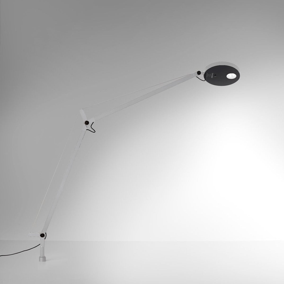 Demetra LED Table Lamp in White (Inset Pivot).