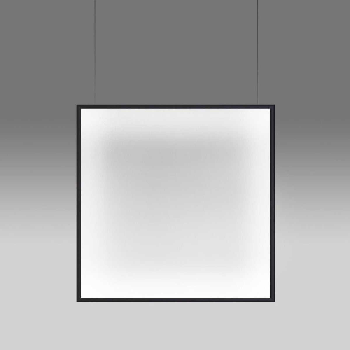 Discovery Space Square LED Pendant Light in Black.