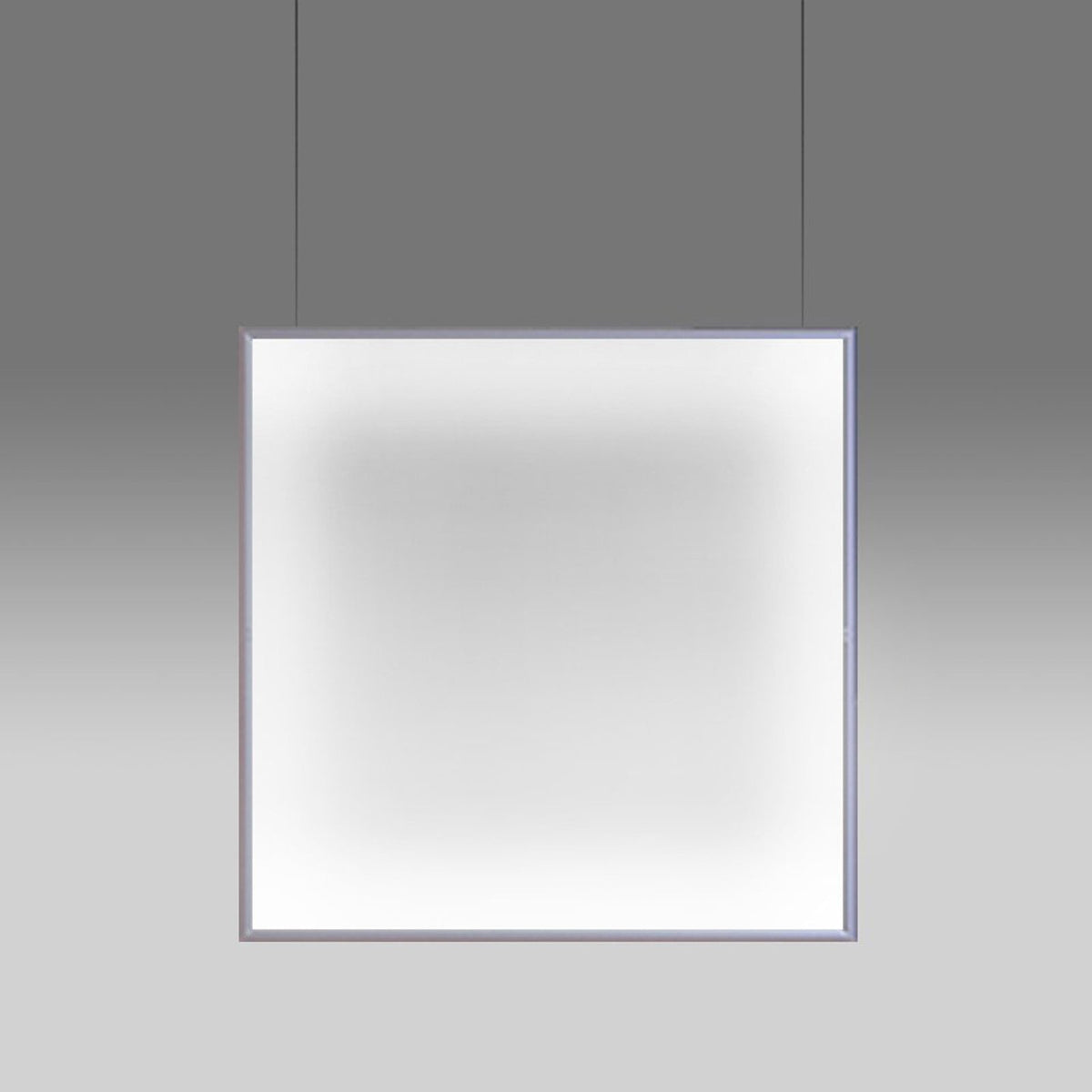 Discovery Space Square LED Pendant Light in Brushed Anodized.