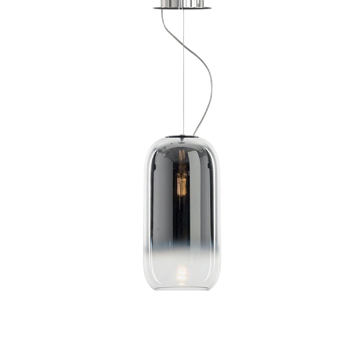 Gople Pendant Light in Chrome/Silver.