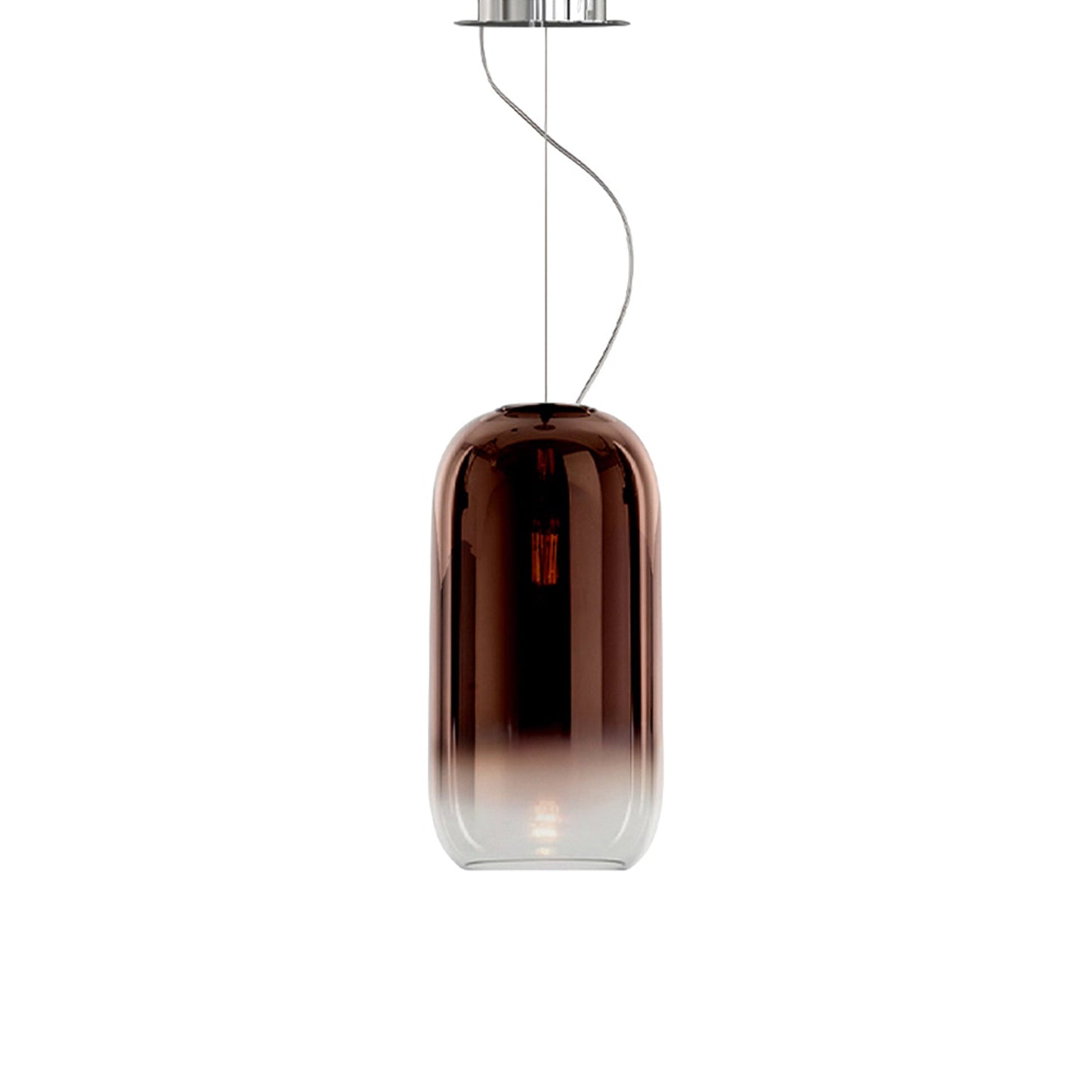 Gople Pendant Light in Chrome/Copper.