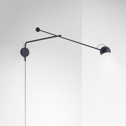 Ixa Arm LED Wall Light in Anthracite Grey.