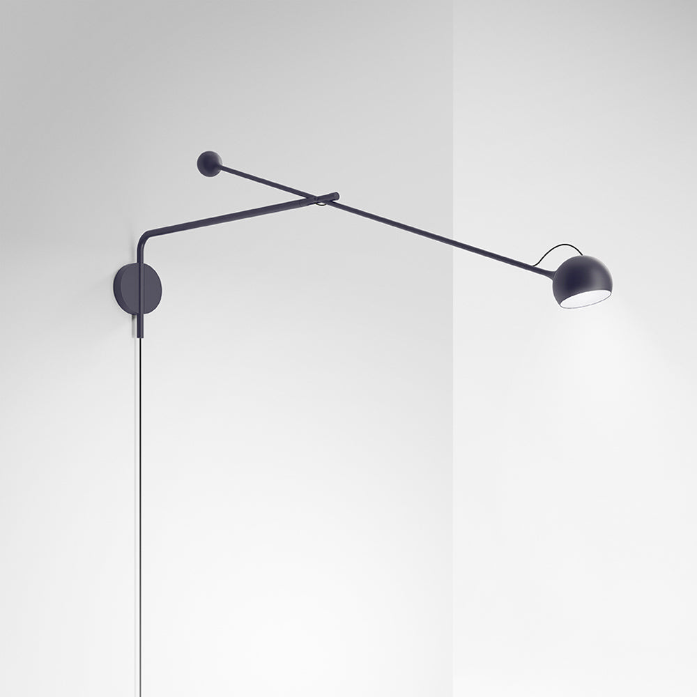 Ixa Arm LED Wall Light in Blue.