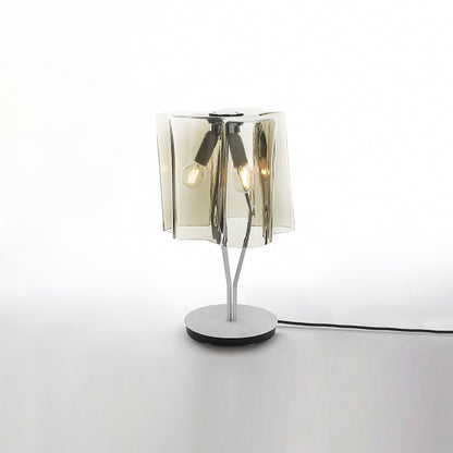 Logico Table Lamp in Grey/Smoke (Small).