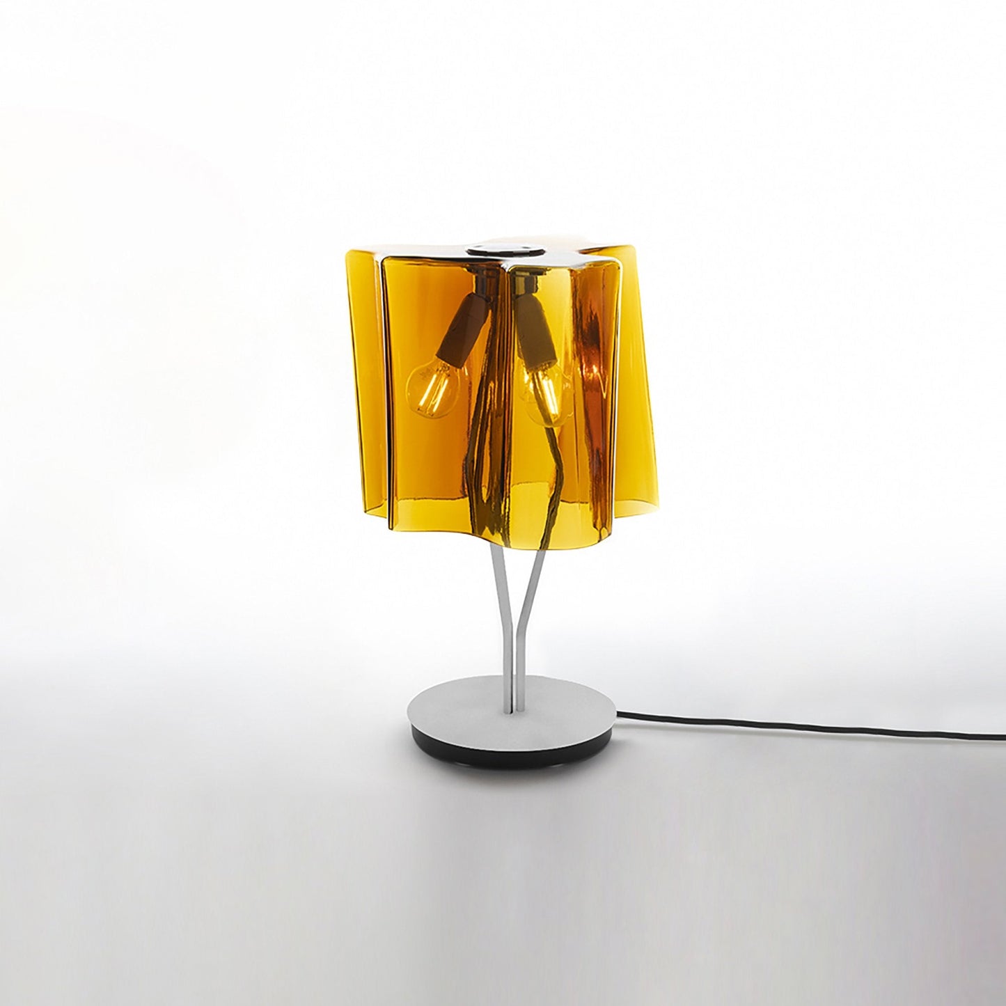 Logico Table Lamp in Grey/Tobacco (Small).