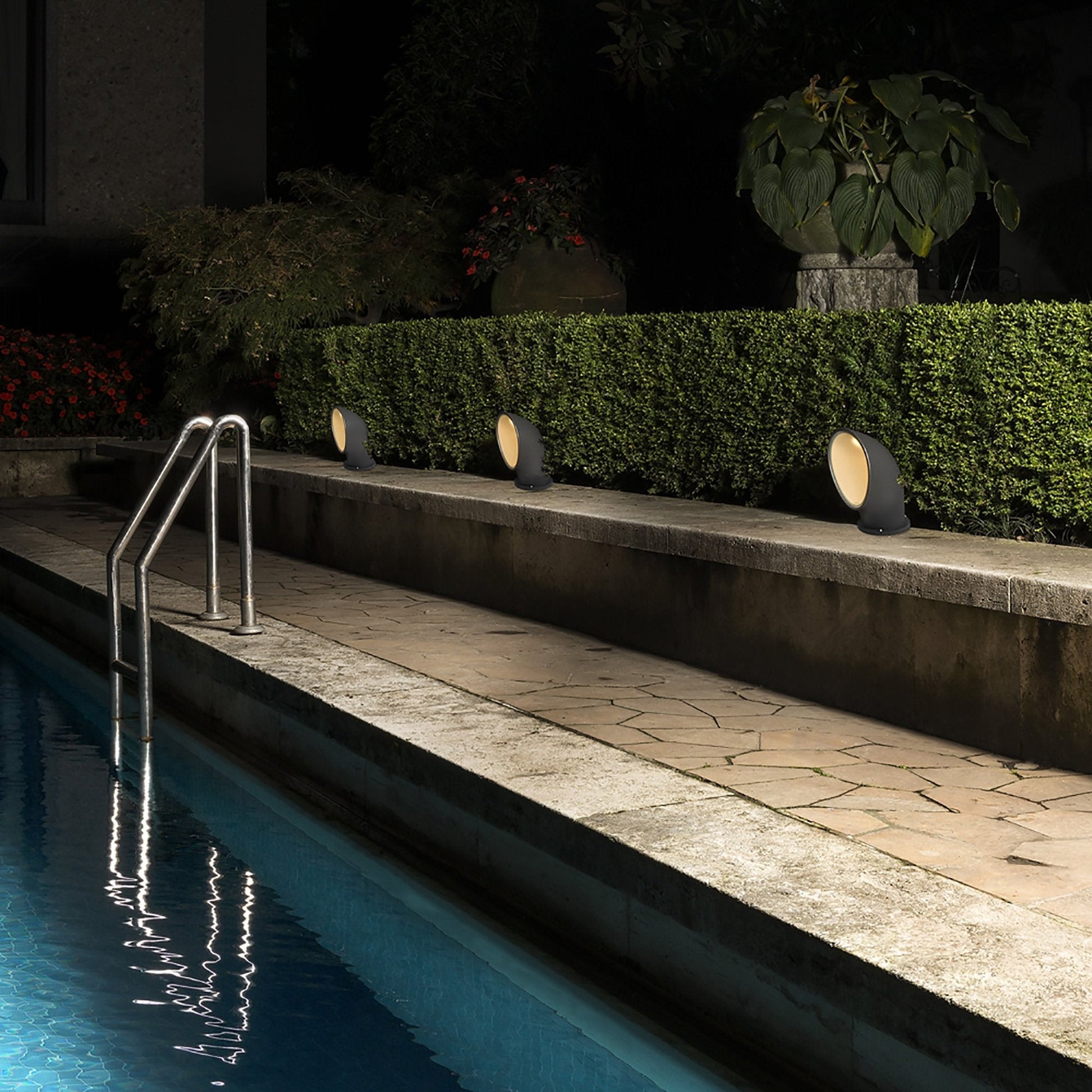 Piroscafo Outdoor LED Floor Lamp Outside Area.