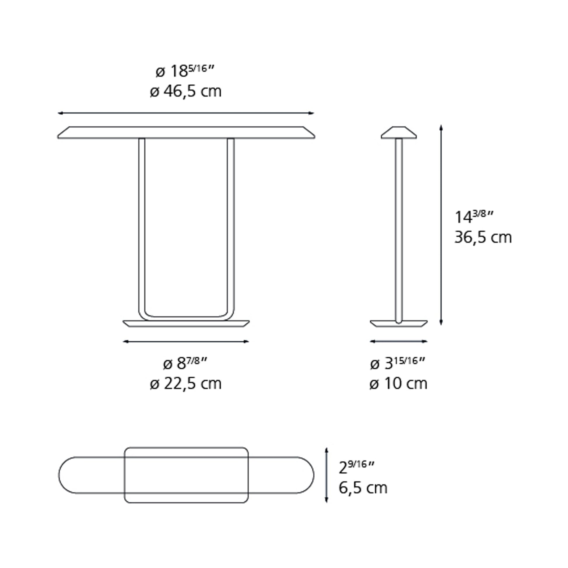 Tempio LED Table Lamp - line drawing.