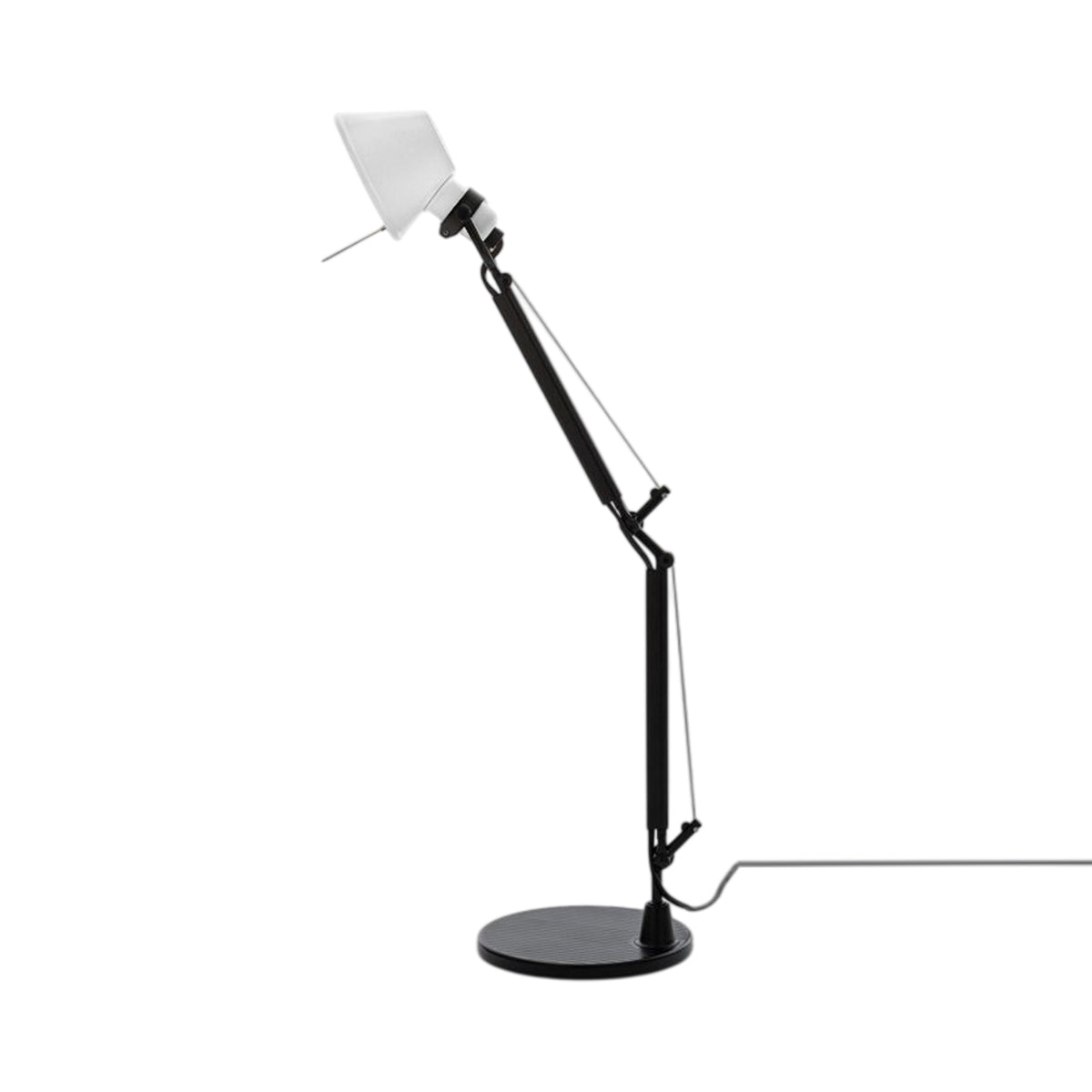 Tolomeo Micro LED Table Lamp in White/Black (Table Base).