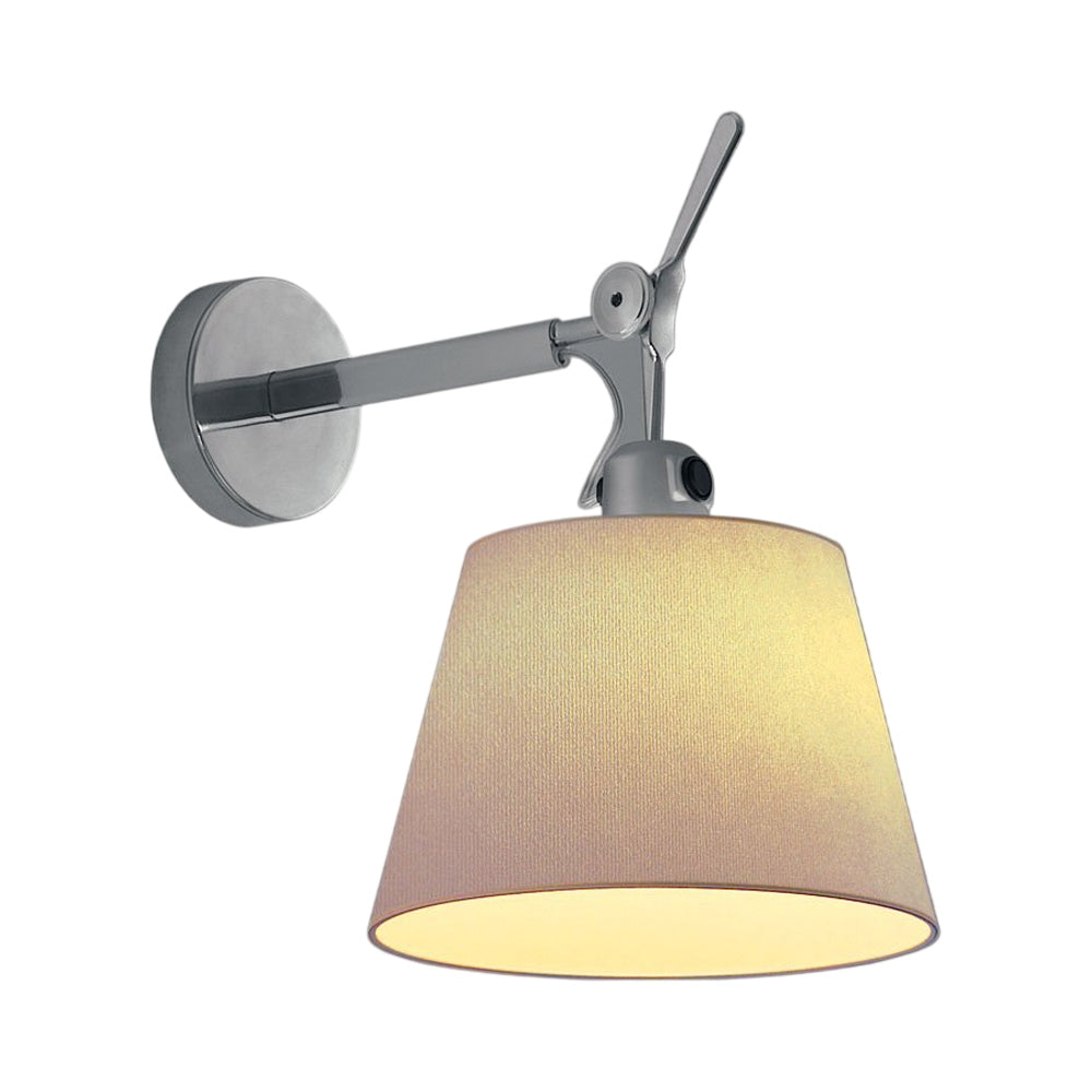 Tolomeo Shaded Wall Light in Parchment (12.63-Inch).