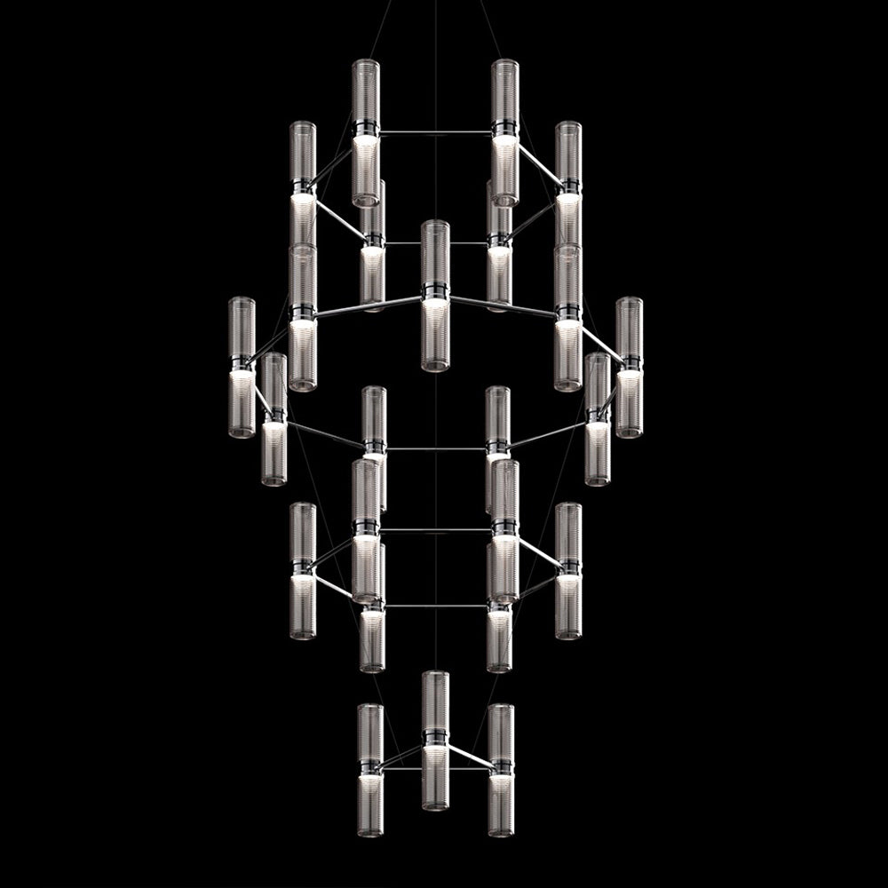 Zephyr LED Chandelier in Black.