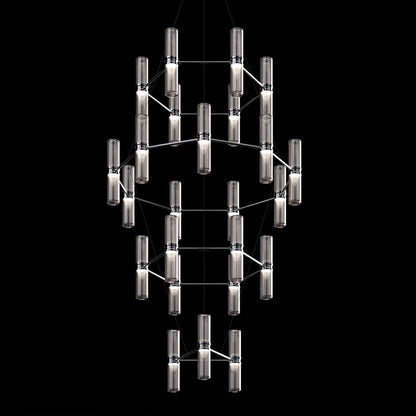 Zephyr LED Chandelier in Black.