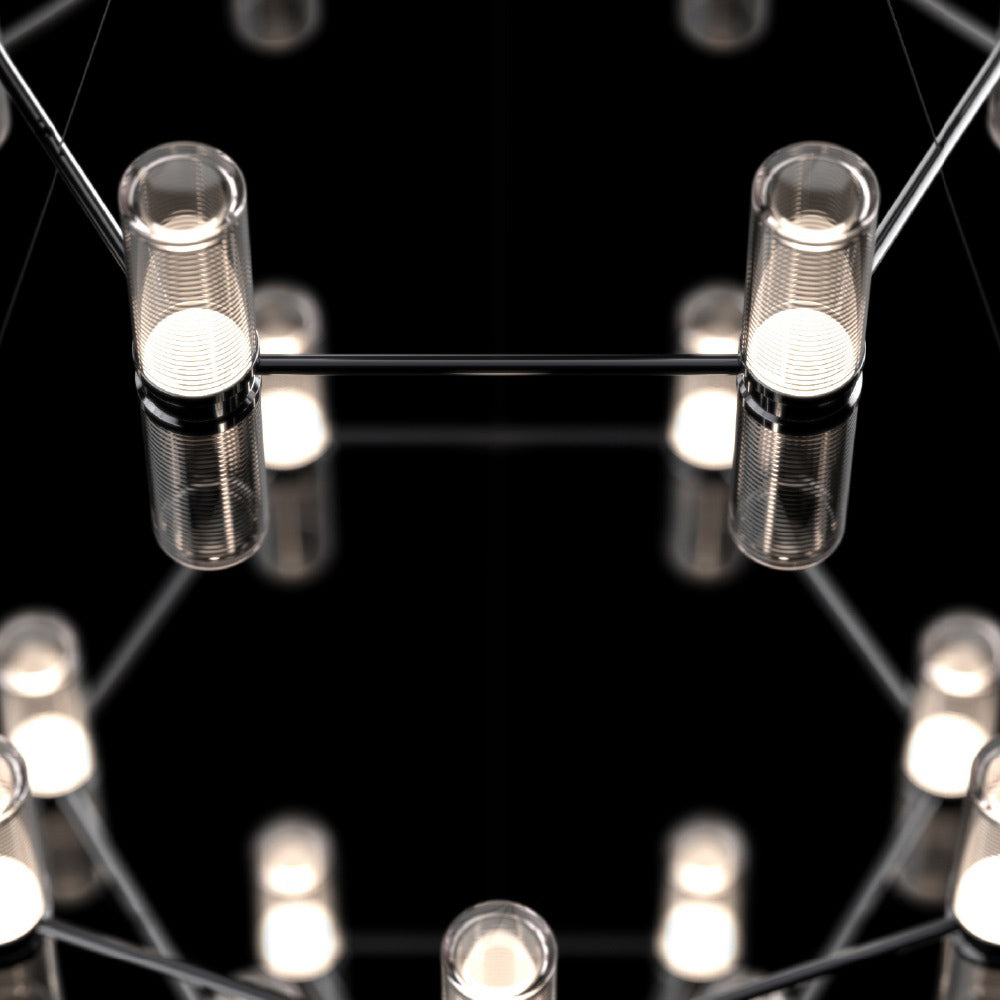 Zephyr LED Chandelier in Detail.