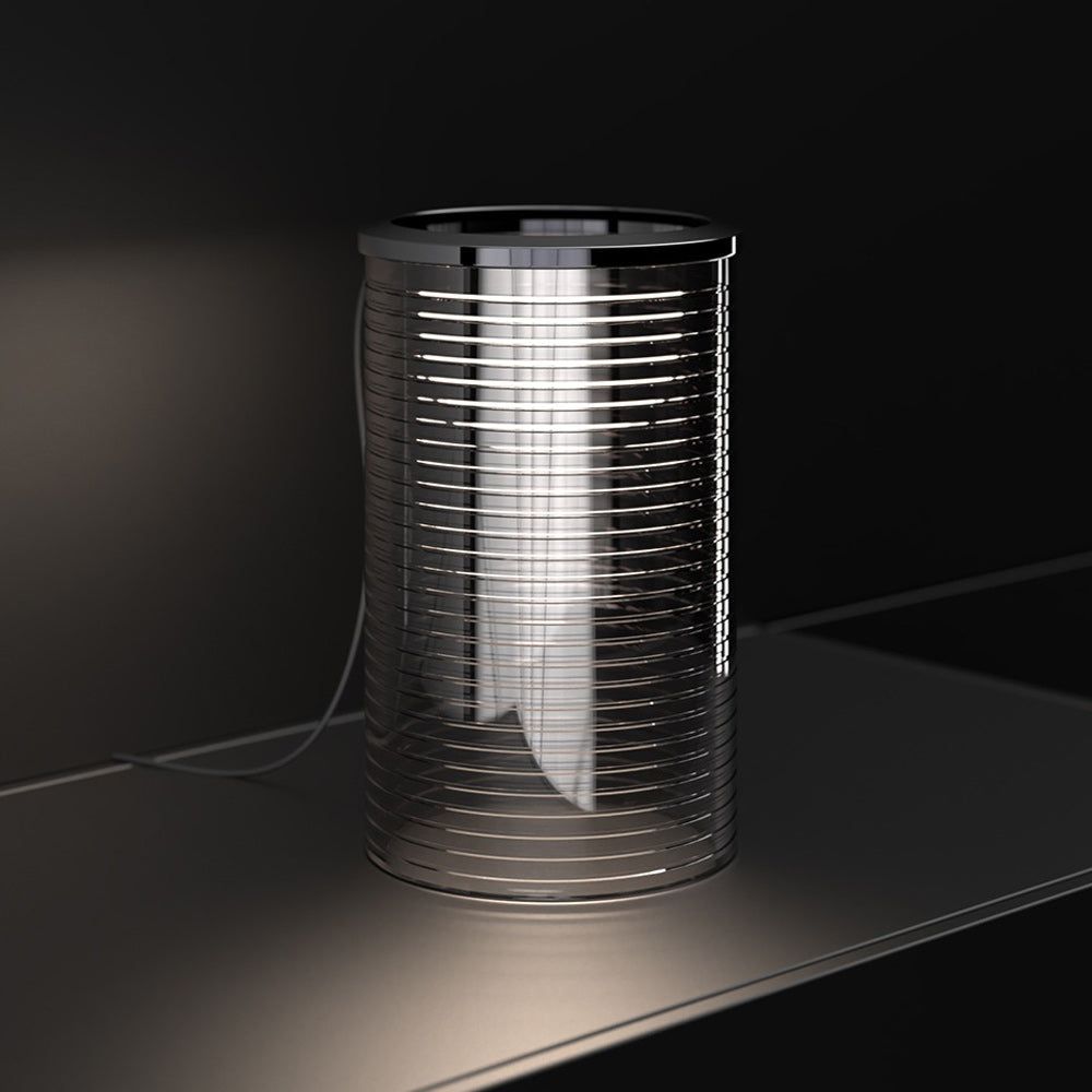 Zephyr LED Table Lamp in Gloss Black.