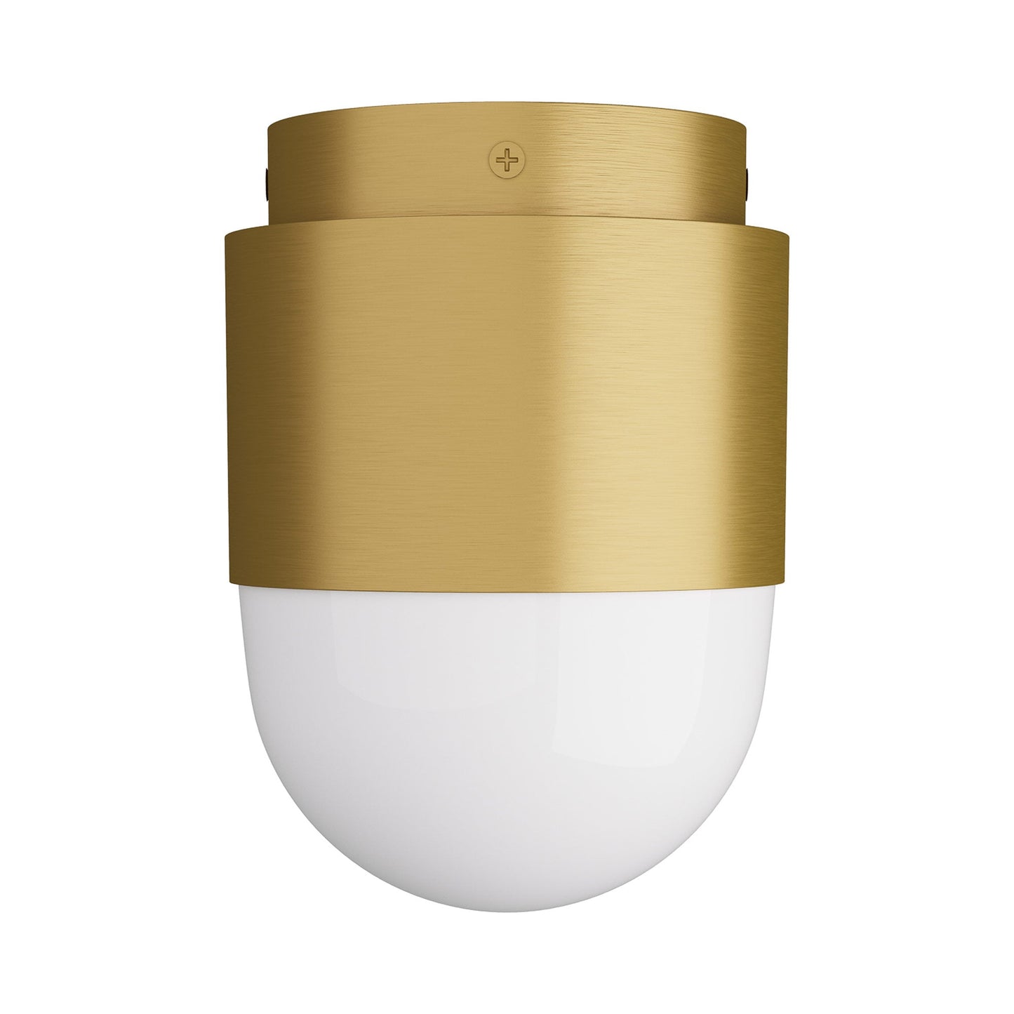Allentown Flush Mount Ceiling Light in Antique Brass.