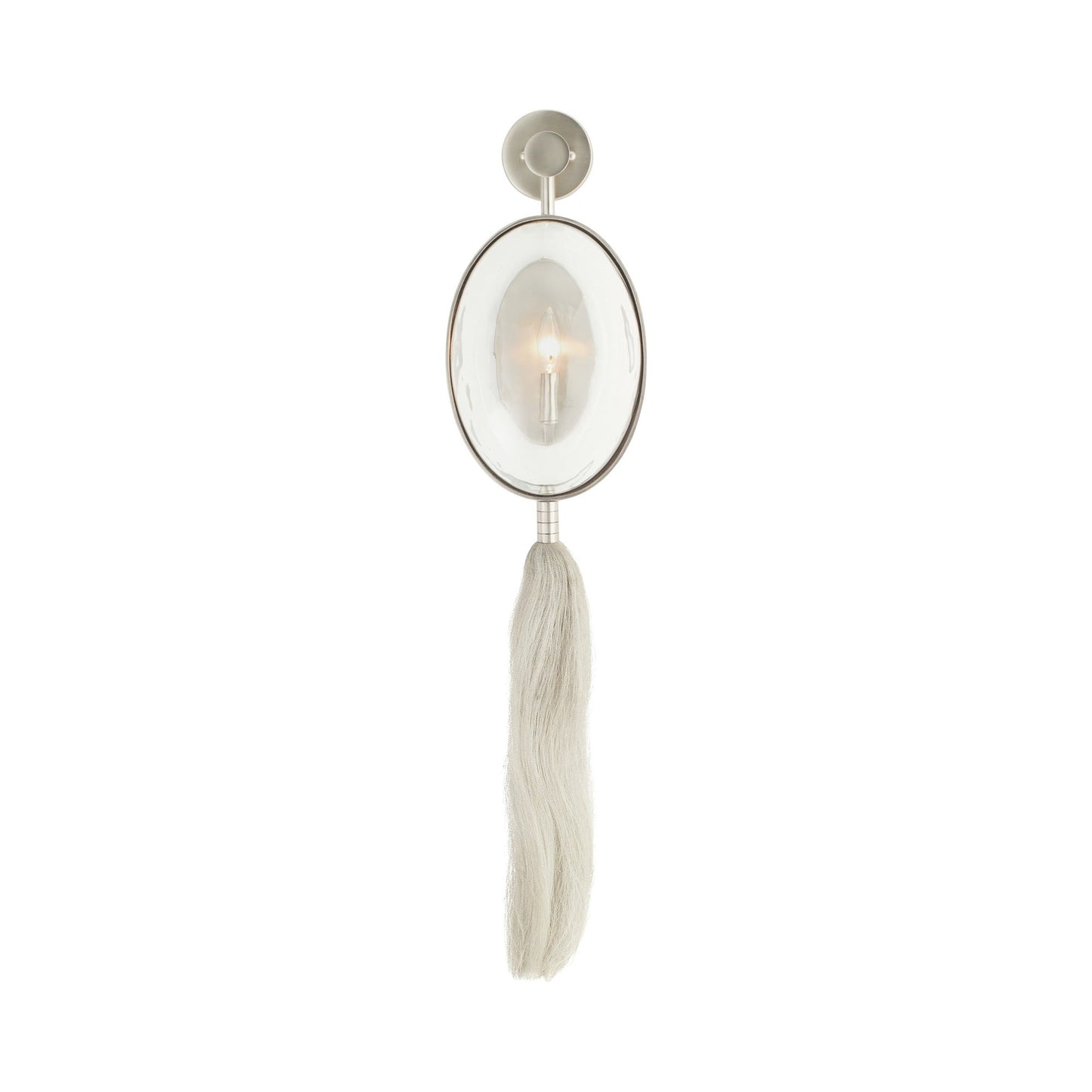Aramis Wall Light in White Bronze.