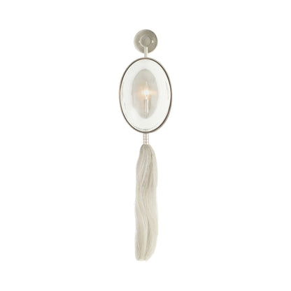 Aramis Wall Light in White Bronze.