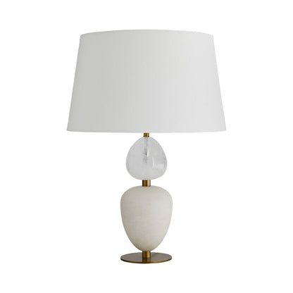 Aubrey Table Lamp in White.