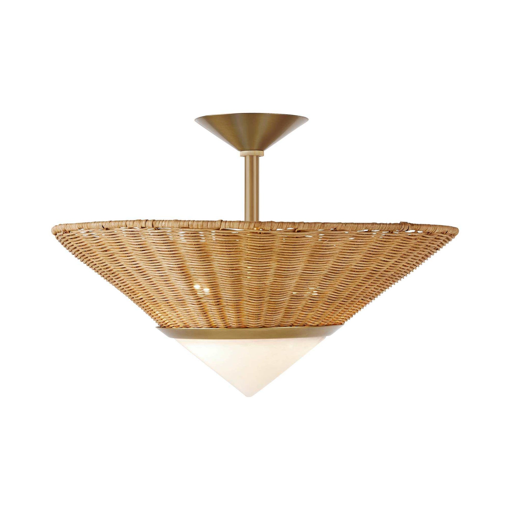 Calista Semi Flush Mount Ceiling Light in Detail.