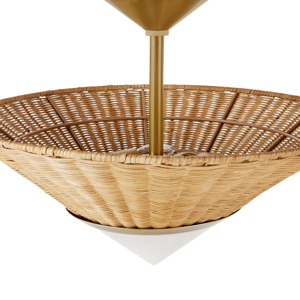 Calista Semi Flush Mount Ceiling Light in Detail.