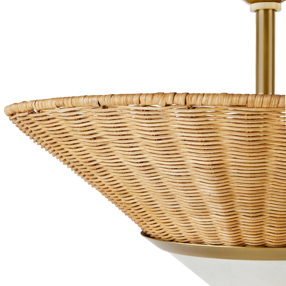 Calista Semi Flush Mount Ceiling Light in Detail.