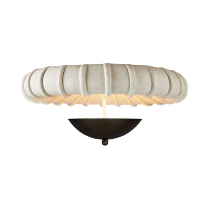 Camella Semi Flush Mount Ceiling Light in English Bronze.