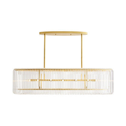 Chandler Chandelier in Antique Brass.